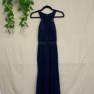 As U Wish Navy Maxi Dress